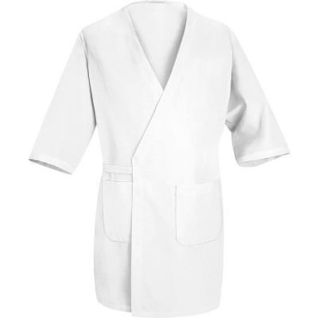 VF IMAGEWEAR Red Kap¬Æ Collarless Butcher Wrap W/Exterior Pockets, White, Polyester/Combed Cotton, 3XL WP10WHRG3XL